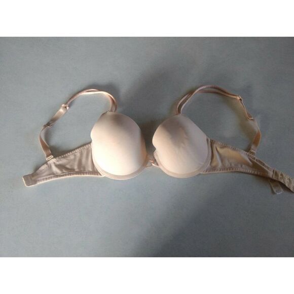 Wacoal 32D Underwire Beige Padded Push Up Contour Convertible Multiway 65842 - Picture 1 of 3